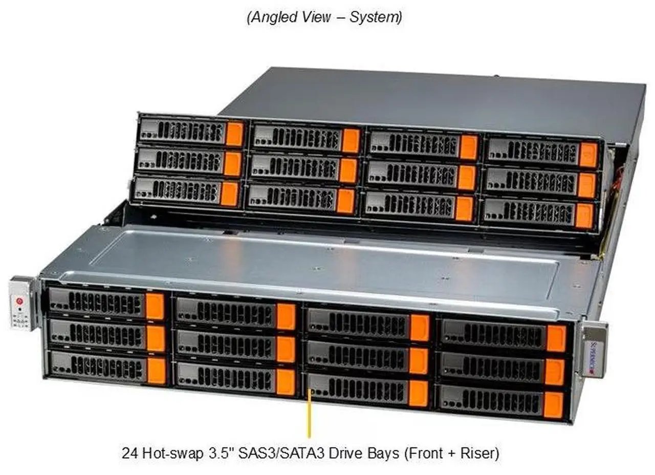 Supermicro SuperServer SYS-2028U-E1CNRT+ 2U 24-Bay NVMe Server